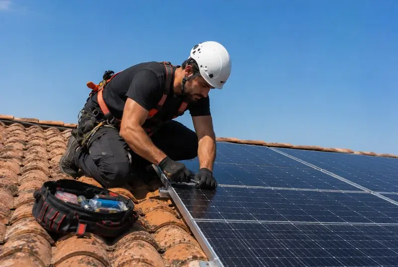 Maintenance et monitoring de panneaux solaires à la Chapelle-Thouarault