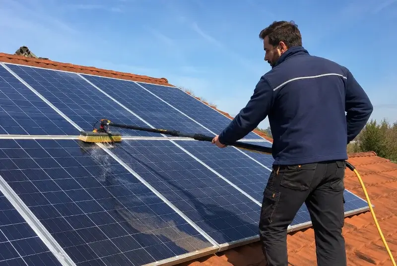 Nettoyage et entretien de panneaux solaires à la Chapelle-Thouarault