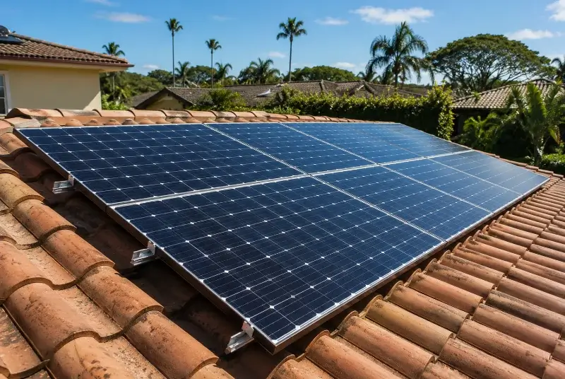 Installation de panneaux solaires à la Chapelle-Thouarault
